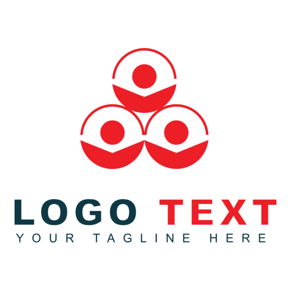 Modern three circular shape Logo PNG Vector
