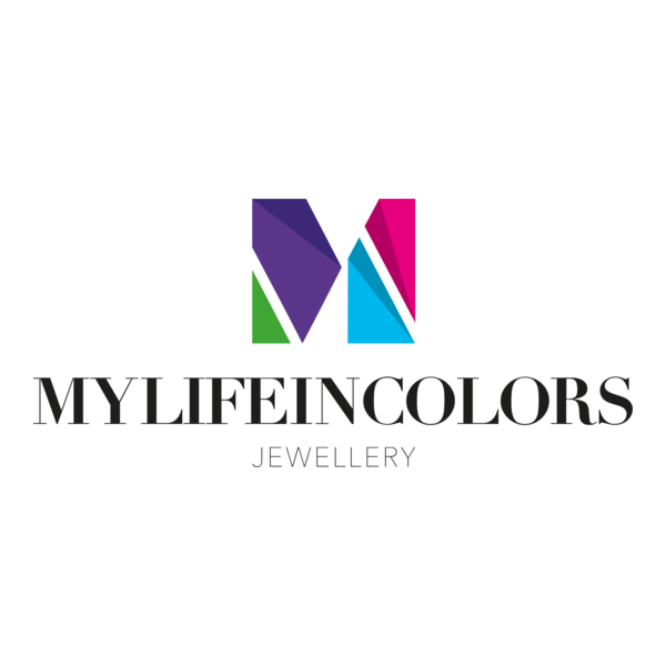 My life in colors Jewellery Logo PNG Vector