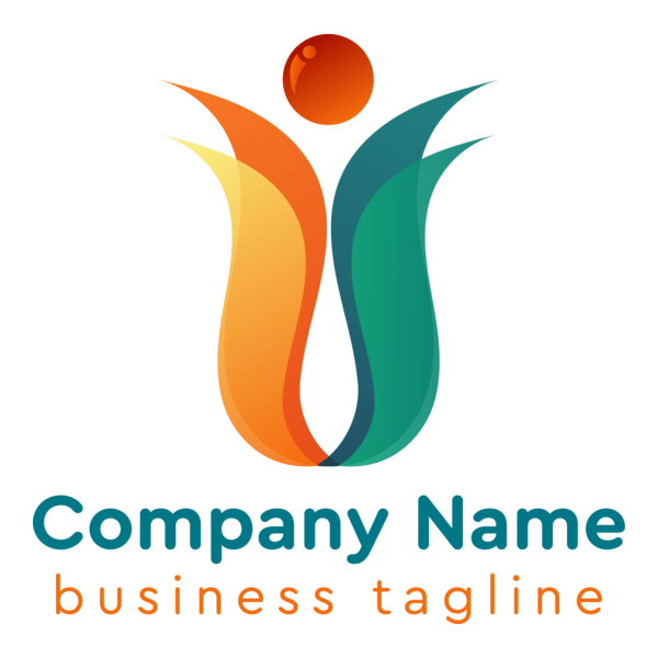 Orange and green Logo PNG Vector