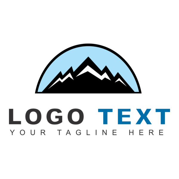 Peak mountain Logo PNG Vector