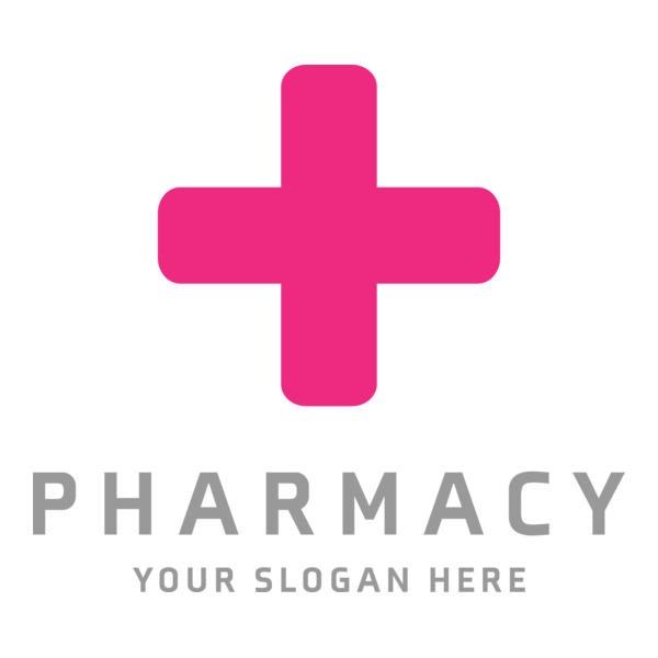 Pink cross Logo PNG Vector