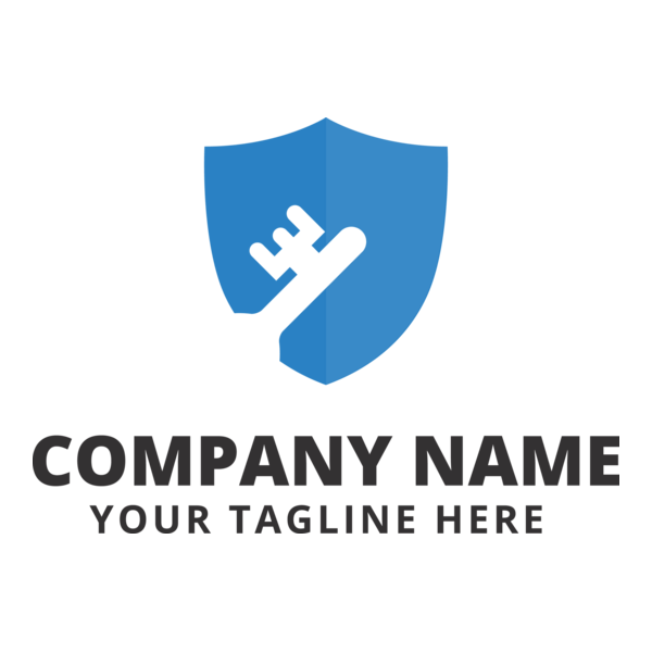 shield and a key Logo PNG Vector