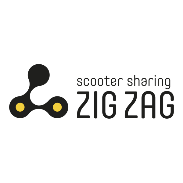 Zig Zag Scooter Sharing Logo PNG Vector
