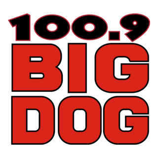 100.9 Big Dog Logo PNG Vector