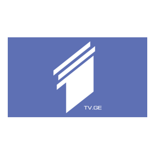 1TV Georgian Broadcaster Logo PNG Vector