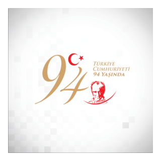 29 Ekim Cumhuriyet Bayramı 94. Yılı ve Atatürk Logo PNG Vector