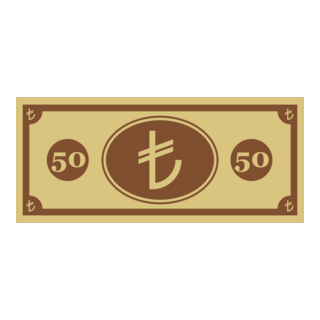 50 TL (Türk Lirası) Logo PNG Vector