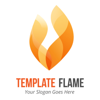 Abstract fire flame Logo PNG Vector