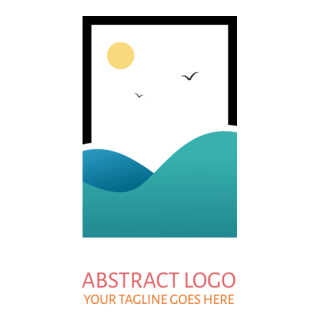 Abstract sea Logo PNG Vector