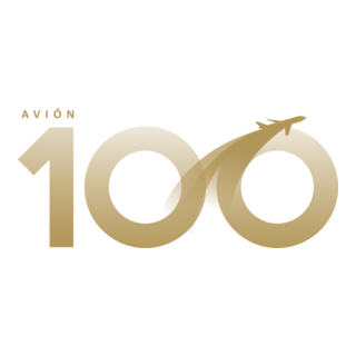Avión 100 Logo PNG Vector