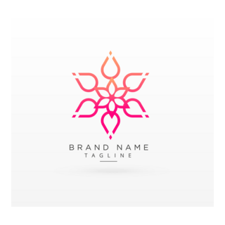 Beautiful flower Logo PNG Vector