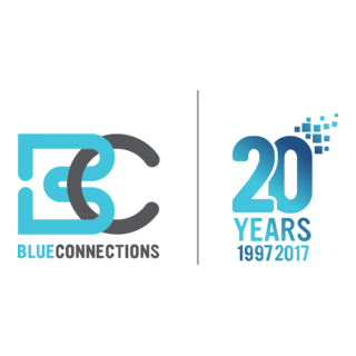 Blue Connections Logo PNG Vector