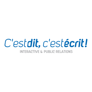 C’est dit c’est écrit Logo PNG Vector