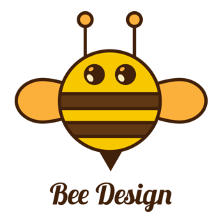 Circle bee Logo PNG Vector
