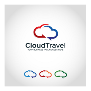 Cloud Travel Logo PNG Vector