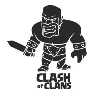 COC Barbarian Logo PNG Vector