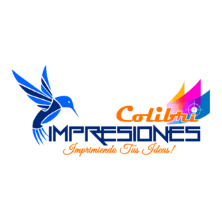 Colibrí Impresiones Logo PNG Vector