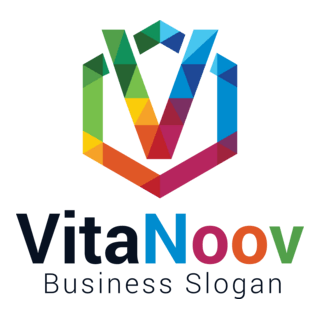 Colorful letter v Logo PNG Vector