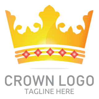 Coloured Crown Logo PNG Vector