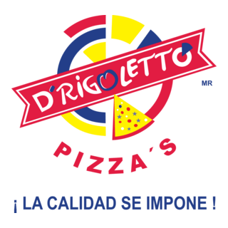 De Rogoletto Pizzas Logo PNG Vector