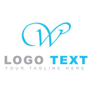 Feminine w letter Logo PNG Vector