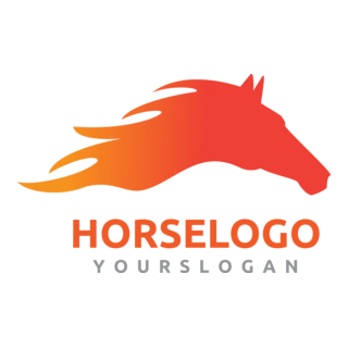 Fire Horse Logo PNG Vector