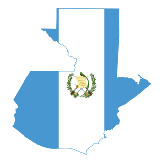 Flag map of Guatemala Logo PNG Vector