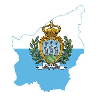 Flag map of San Marino Logo PNG Vector