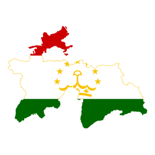 Flag map of Tajikistan Logo PNG Vector
