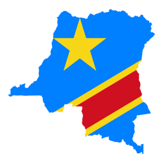 Flag map of the Democratic Republic of the Congo Logo PNG Vector