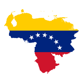 Flag map of Venezuela Logo PNG Vector