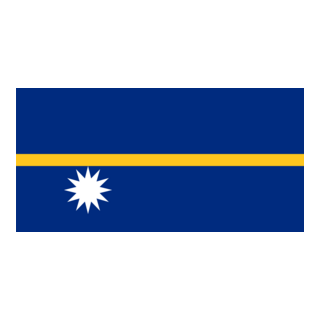 Flag of Nauru Logo PNG Vector