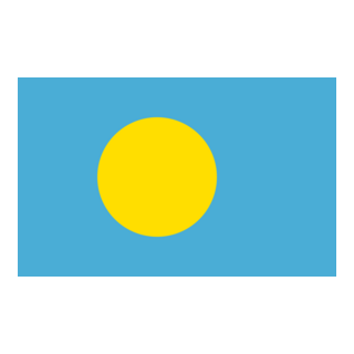 Flag of Palau Logo PNG Vector