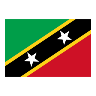 Flag of Saint Kitts and Nevis Logo PNG Vector