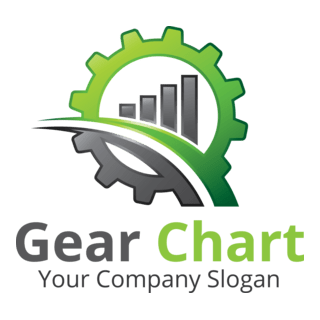 Gear Chart Logo PNG Vector