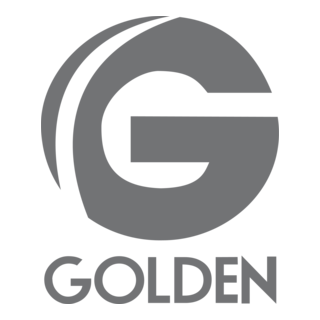 Golden TV Logo PNG Vector