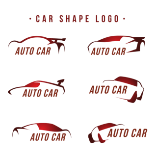 Great car red tones Logo PNG Vector