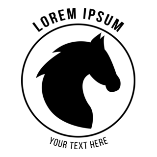 Horse face Logo PNG Vector