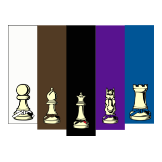 Jiu Jitsu Chess Logo PNG Vector