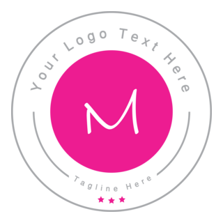 Letter m badge Logo PNG Vector