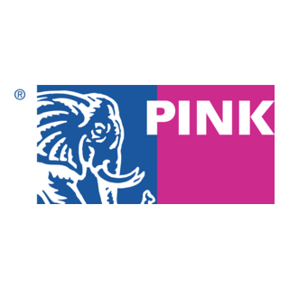 Pink Elephant Logo PNG Vector