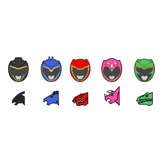 Power Rangers Dino Charge Logo PNG Vector