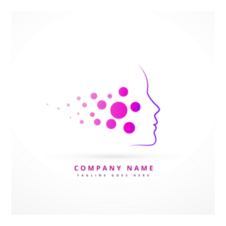 purple face Logo PNG Vector