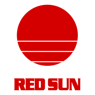 Red Sun Logo PNG Vector
