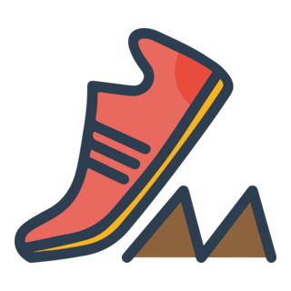 Scarpe Running Logo PNG Vector