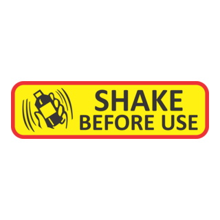shake before use Logo PNG Vector