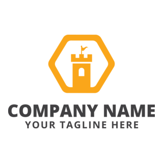 Yellow tower Logo PNG Vector