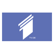 1TV Georgian Broadcaster Logo PNG Vector