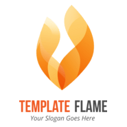 Abstract fire flame Logo PNG Vector