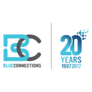 Blue Connections Logo PNG Vector